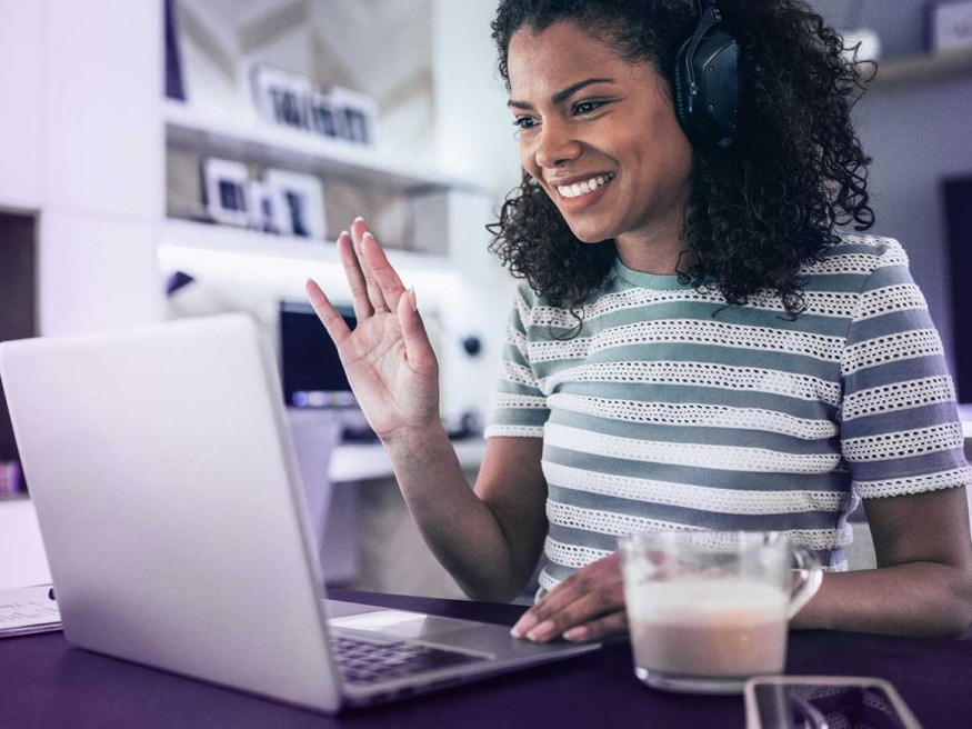 Woman with laptop